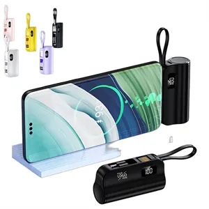 10000mAh Mini Portable Charger Power Bank - LCD Display