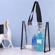 Clear PVC Tote Bag Large Capacity Cosmetic Shopping | https://www.bestnamebadges.com