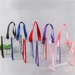 Clear PVC Tote Bag Large Capacity Cosmetic Shopping | https://www.bestnamebadges.com