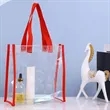 Clear PVC Tote Bag Large Capacity Cosmetic Shopping | https://www.bestnamebadges.com