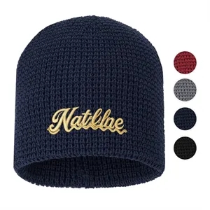 Unisex Waffle Knit Winter Beanie Hat