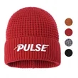 Unisex Acrylic Waffle Knit Cuffed Beanie | https://www.bestnamebadges.com