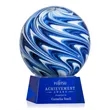 Naples Award on Robson Base - Blue | https://www.bestnamebadges.com