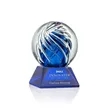 Genista Award on Sheffield Base - Blue | https://www.bestnamebadges.com