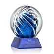 Genista Award on Sheffield Base - Blue | https://www.bestnamebadges.com