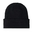 Fleece Lined Cuffed Beanie With Customized Leather Patch | https://www.bestnamebadges.com