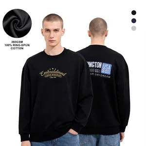 Unisex Pre Shrunk Cotton Crewneck Sweatshirt 360GSM