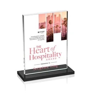 Emperor VividPrint™ Award - Black (Vert) | https://www.bestnamebadges.com