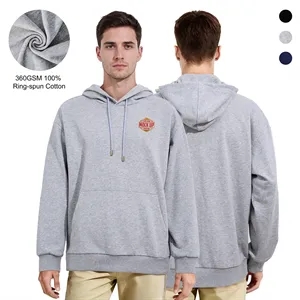 Unisex Pre Shrunk Cotton Pullover Hoodie W/ Kangaroo Pocket