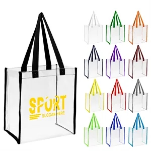 Clear Stadium Tote Bag (Ocean)