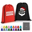 Non-Woven Custom Drawstring Backpack(Ocean) | https://www.bestnamebadges.com