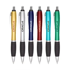 Union Printed - Contour Metallic Grip Click Pen