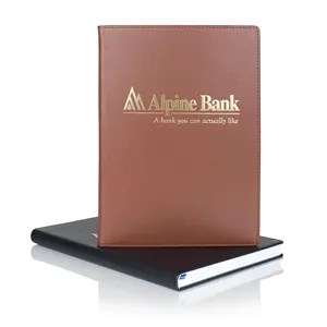 Calf Leather Grande Lined White Page Journal | https://www.bestnamebadges.com