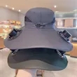 Wide Brim Solar-Powered Fan Hat | https://www.bestnamebadges.com