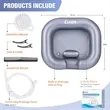 Inflatable Hair Washing Basin/Portable Shampoo Bowls | https://www.bestnamebadges.com