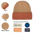 Unisex Custom Logo Two Tone Cuffed Knit Beanie Cap | https://www.bestnamebadges.com
