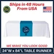 24" x 84" Table Runner Polyester Full Color Dye Sublimation | https://www.bestnamebadges.com