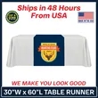 30" x 60" Table Runner Polyester Full Color Dye Sublimation | https://www.bestnamebadges.com