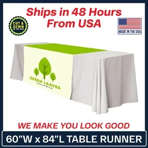 60" x 84" Table Runner Polyester Full Color Dye Sublimation