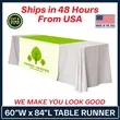60" x 84" Table Runner Polyester Full Color Dye Sublimation | https://www.bestnamebadges.com