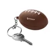 Football Shape Stress Ball Keychain | https://www.bestnamebadges.com