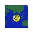 Earth Cube Shape Stress Ball | https://www.bestnamebadges.com