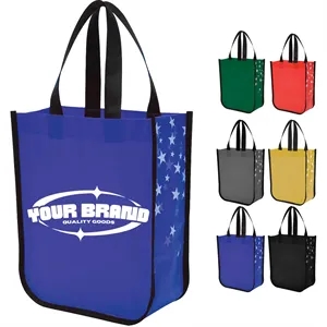 Star Struck Laminated Non-Woven Tote Shopping Bag