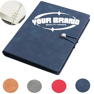 A5 Thickened Simple Retro Suede Office Loose-leaf Notebook