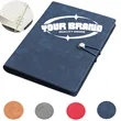 A5 Thickened Simple Retro Suede Office Loose-leaf Notebook | https://www.bestnamebadges.com