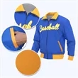 Custom Sublimated Full-Zip Varsity Jacket | https://www.bestnamebadges.com