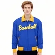 Custom Sublimated Full-Zip Varsity Jacket | https://www.bestnamebadges.com
