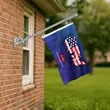 2'-8' Flagpole Kit- Rotating Clips+Bracket+Flag- Silver | https://www.bestnamebadges.com