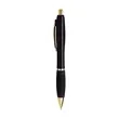 Union Printed - Gold Contour Grip Click Pen      | https://www.bestnamebadges.com