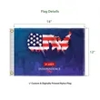 2'-8' Flagpole Kit- Rotating Clips+Bracket+Flag- Silver | https://www.bestnamebadges.com