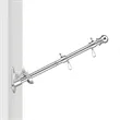 2' - 8' Flagpole Kit - Rotating Clips & Bracket - Silver | https://www.bestnamebadges.com