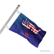 2' - 8' Flagpole with Rotating Clips Kit - Silver | https://www.bestnamebadges.com