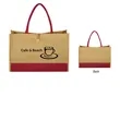 Jute Box Tote Bag | https://www.bestnamebadges.com