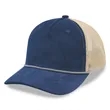 Corduroy 5 Panels Trucker Cap w/Rope | https://www.bestnamebadges.com