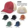 Corduroy 5 Panels Trucker Cap w/Rope | https://www.bestnamebadges.com