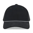 Corduroy 5 Panels Trucker Cap w/Rope | https://www.bestnamebadges.com