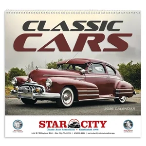 Triumph® Calendars Classic Cars Calendar | https://www.bestnamebadges.com