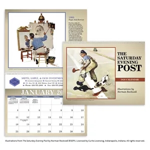 Triumph® Calendars The Saturday Evening Post Illustration... | https://www.bestnamebadges.com