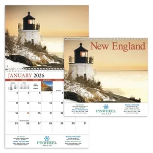 Products New England Appointment Calendar - Spiral | https://www.bestnamebadges.com