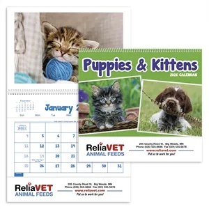 Triumph® Calendars Puppies & Kittens Pocket Calendar | https://www.bestnamebadges.com