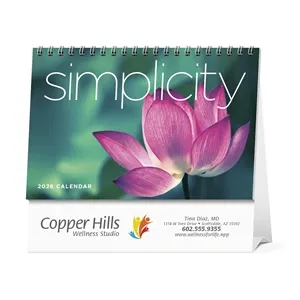 Triumph® Calendars Simplicity Large Desk Calendar | https://www.bestnamebadges.com