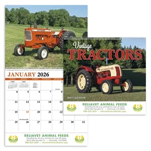 Products Vintage Tractors Appointment Calendar - Spiral | https://www.bestnamebadges.com