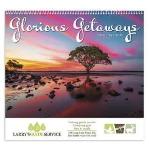 Good Value™ Glorious Getaways - Spiral Calendar | https://www.bestnamebadges.com