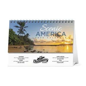 Products Scenic America® Desk Tent Calendar | https://www.bestnamebadges.com
