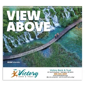 Good Value™ View from Above - Spiral Calendar | https://www.bestnamebadges.com