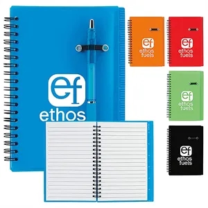 Good Value™ 5'' x 7'' Journal Notebook with Pen Loop | https://www.bestnamebadges.com